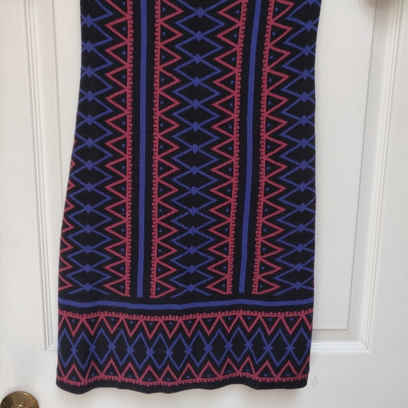 Trina Turk Milies Sweater Dress Geometric Print Size Small - Picture 4 of 7
